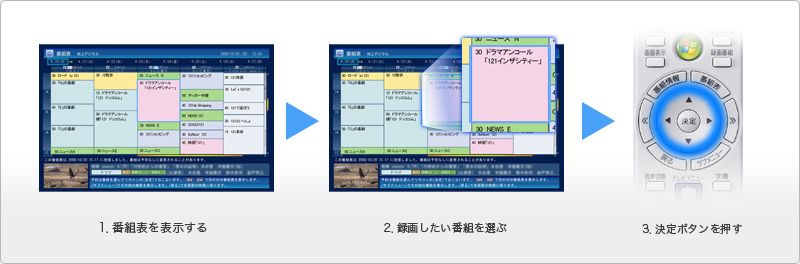 おてがる予約 (EPG)
