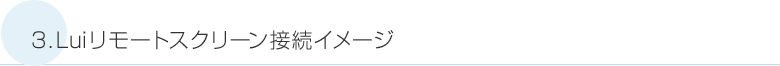 3.Luiリモートスクリーン接続イメージ