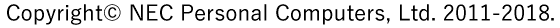 Copyrightc NEC Personal Computers, Ltd. 2011-2018.